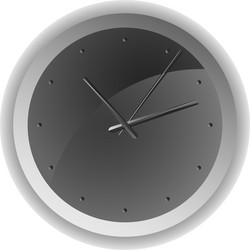 analog clock minimum design vector image