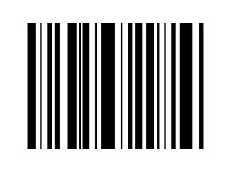 barcode icon bar code for web flat design isolated vector image
