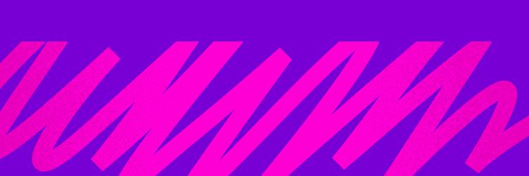 bright color abstract banner with squiggle line vector image