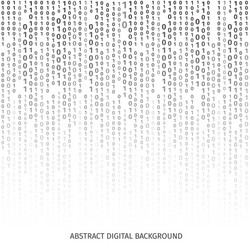 Binary code texture globe Royalty Free Vector Image