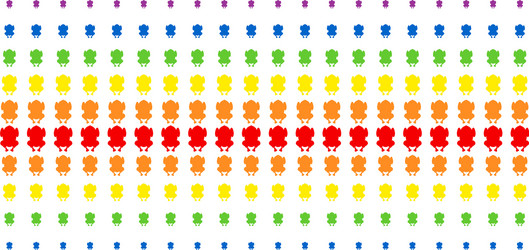 fried chicken shape halftone spectrum pattern vector image