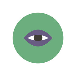 stylish icon in color circle eye problems vector image