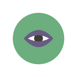 Stylish icon in color circle eye problems vector