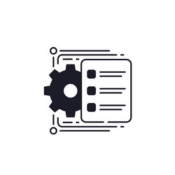workflow or project icon vector image
