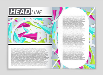 abstract layout background set for art vector image