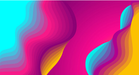 fun color papercut shape abstract background vector image