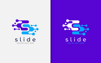 Abstract modern letter s logo design with stylish Vector Image