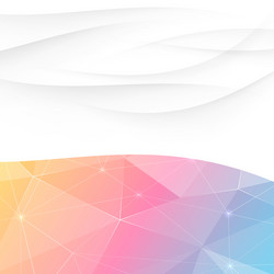 crystal swoosh wave abstract bright template vector image