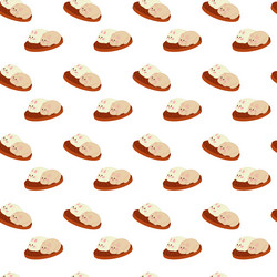 manju pattern cute japanese pies in the form vector image