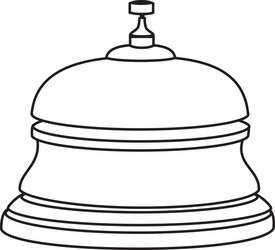 Reception hotel ring isolated icon vector