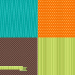 Retro Geometric Pattern - Seamless Tile vector image