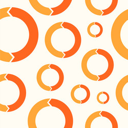 seamless pattern with circular arrows vector image