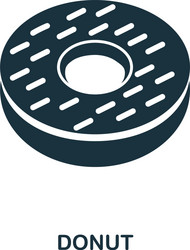 donuts icon mobile apps printing and more usage vector image