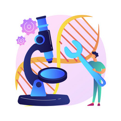 Gene engineering concept metaphor Royalty Free Vector Image