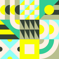 geometrical grids pattern with summer vibe vector image