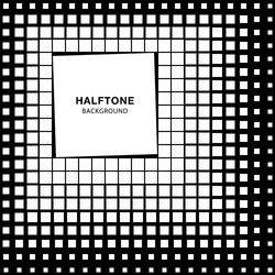Halftone Square Pattern Background vector image