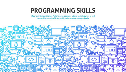 Programming Concepts & Skills vector image