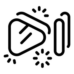 video player loading with progress bar vector image