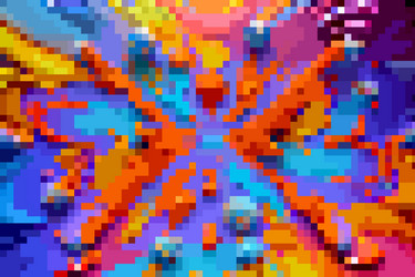 8-bit pixel abstract backdrop background vector image