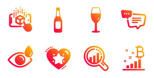 augmented reality text message and seo analysis vector image