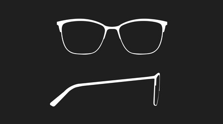 Isolated of a glasses frame se Royalty Free Vector Image
