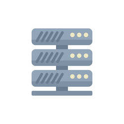 database server providing cloud computing services vector image