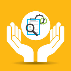 Technology Check List - Gears & Optimization vector image