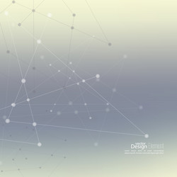 abstract background with dots array and lines vector image