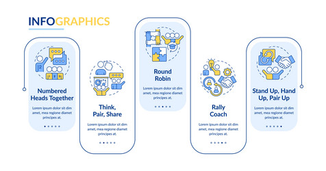 cooperative learning structures rectangle vector image