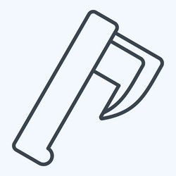 icon axe related to celtic symbol line style vector