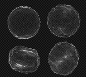 abstract form consisting of small particles vector image