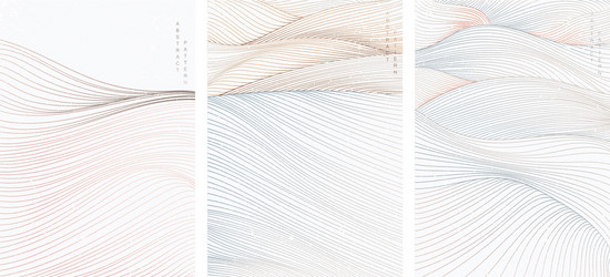 Abstract Line Art Background vector image