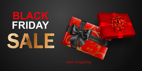 Black friday sale banner vector