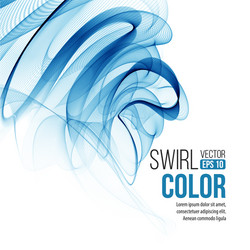 Dynamic Blue Swirl Abstract Background vector image