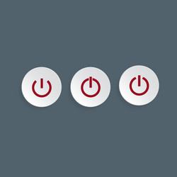 Power buttons for web vector