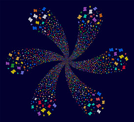 script roll centrifugal motion vector image