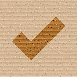 tick flat modern web button and space for your vector image