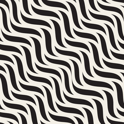 Diagonal Wavy Zigzag Pattern vector image