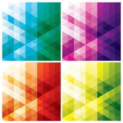 Geometric Triangle Patterns vector image