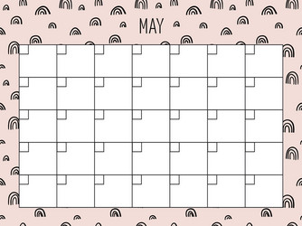 Monthly planner template Royalty Free Vector Image