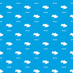 Ukraine map pattern seamless blue vector