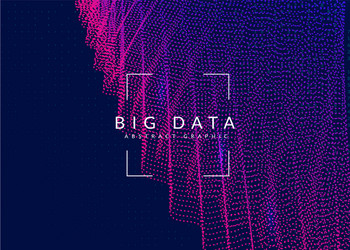 big data background technology for visualization vector image