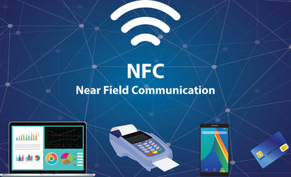 NFC Near Field Communication Technology vector image