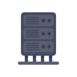 data center server providing computing power vector image