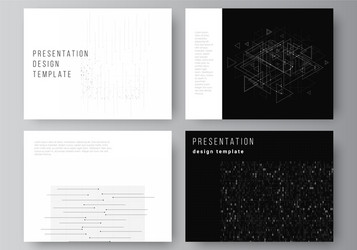 layout presentation slides design vector image