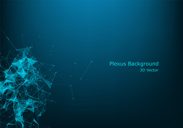 abstract particles and lines plexus effect vector image