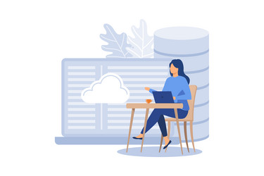 big data programming abstract concept software vector image