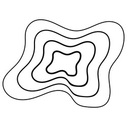 blob line abstract wavy shape drops puddle vector image
