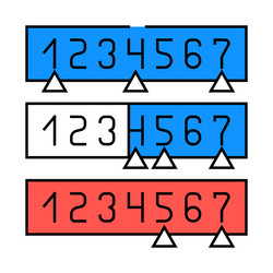 binary search algorithm icon color vector image