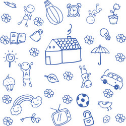 Funny doodle art for kids Royalty Free Vector Image Funny doodle art for kids Royalty Free Vector Image